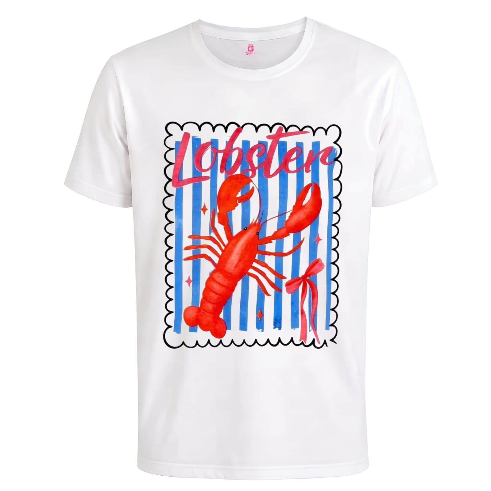 تیشرت Lobster | تیشرت ترند طرح لابستر | تیشرت فانتزی خاص | کد 1015 | مردانه و زنانه | گیفتیکس — تصویر ۲
