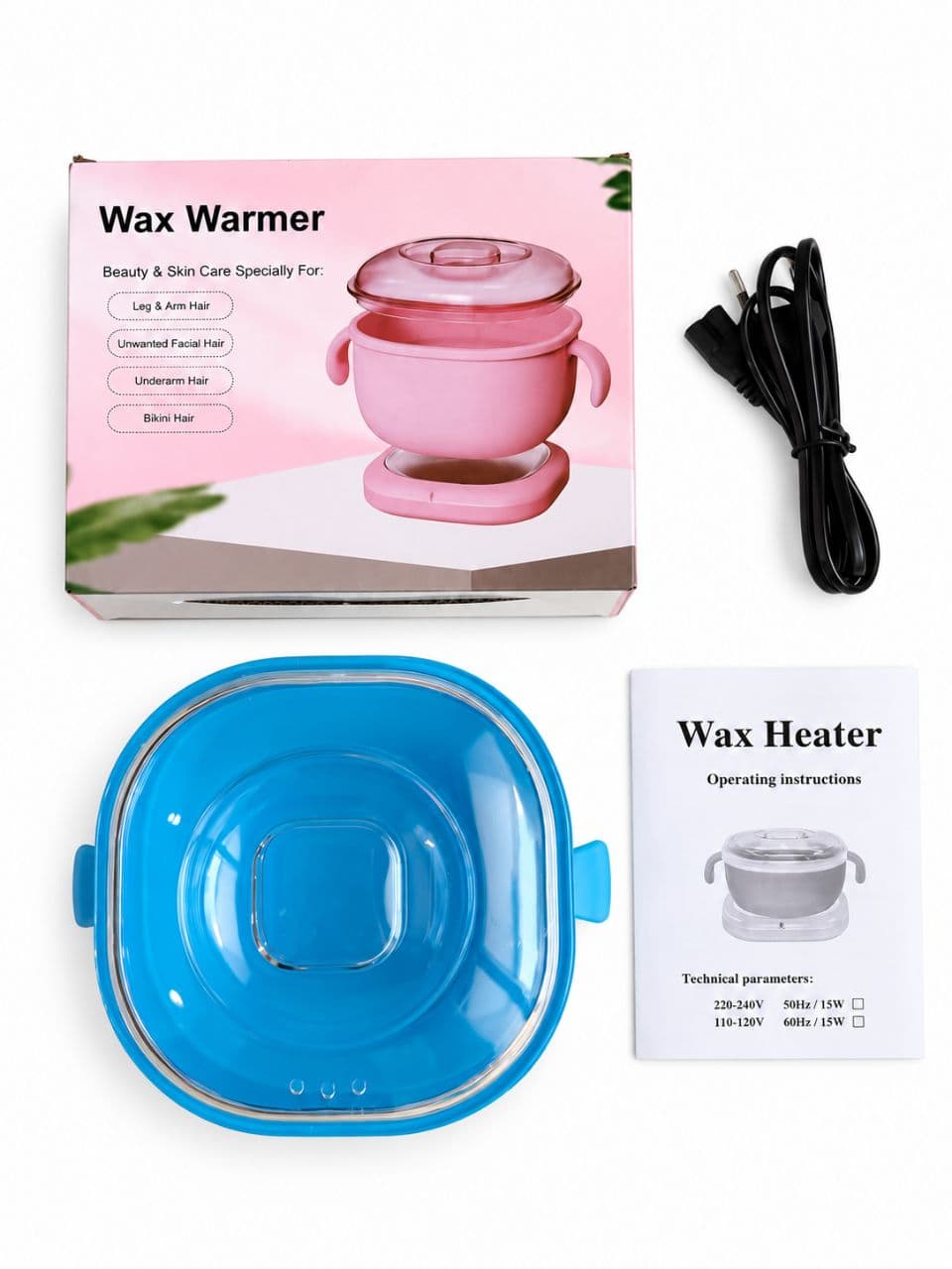 دستگاه ذوب وکس سیلیکونی تاشو Wax Warmer اورجینال موم گرم کن 400 میلی‌لیتری