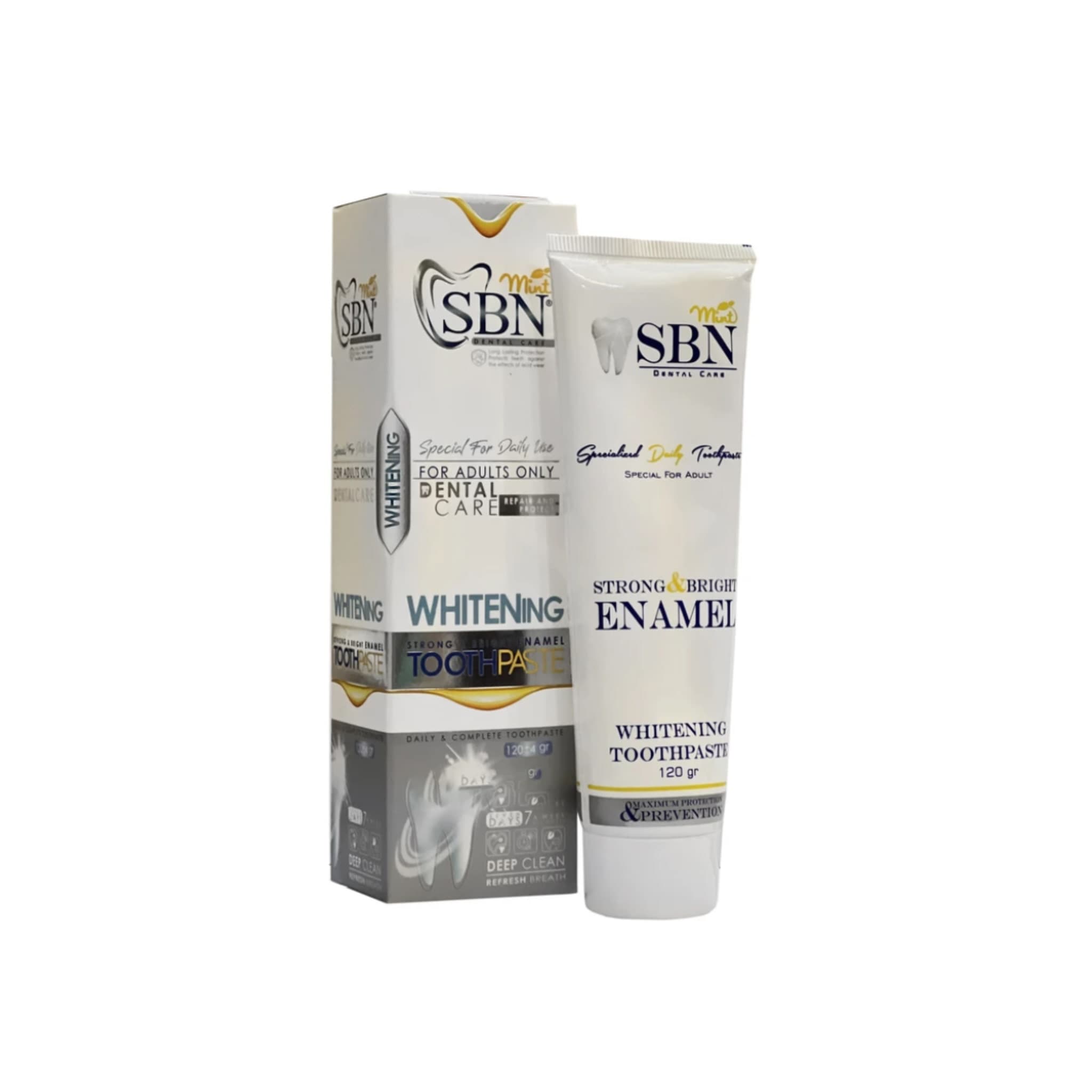 خمیر دندان سفید کننده اس بی ان (SBN) مدل Whitening – وزن ۱۲۰ گرم