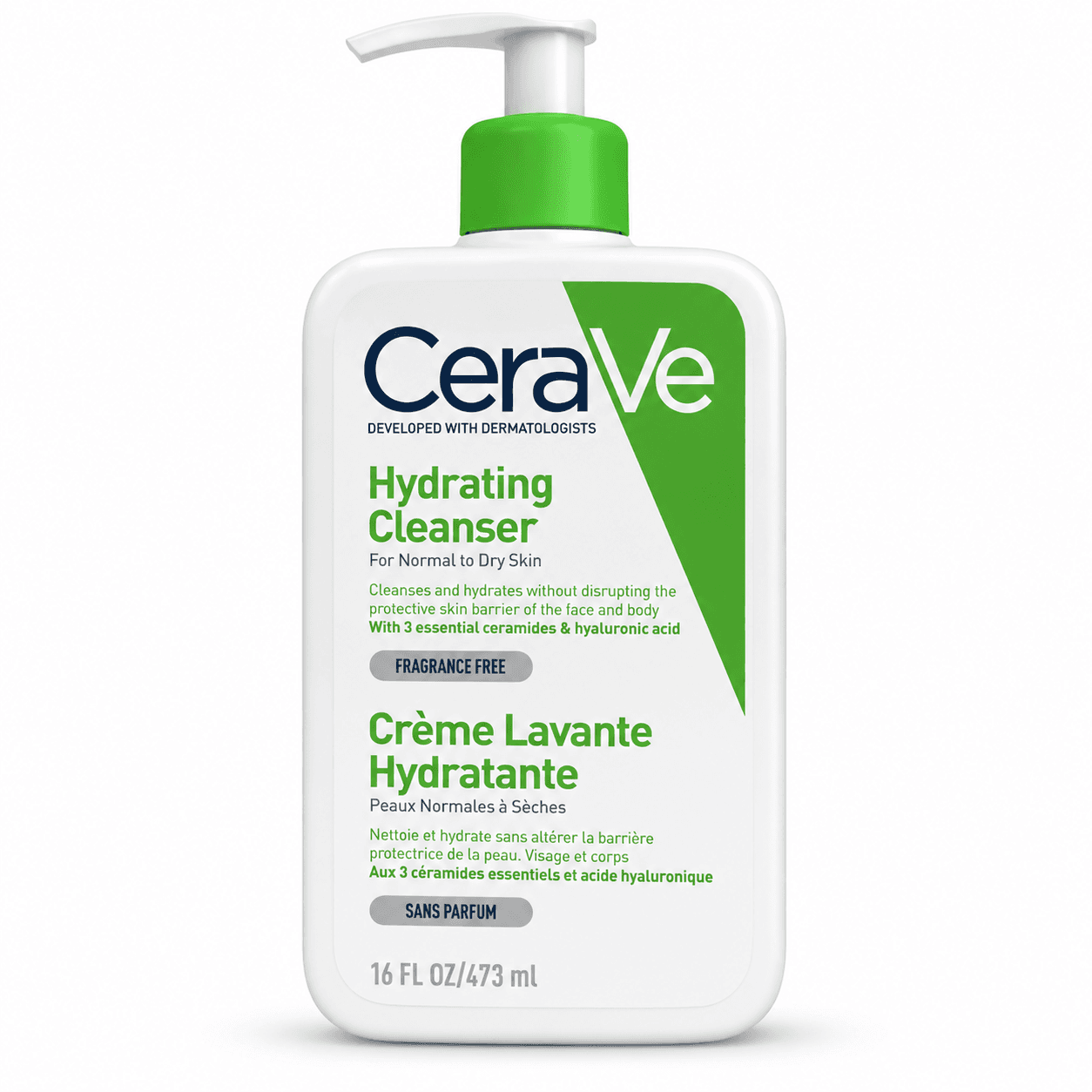 شوینده آبرسان سراوی CeraVe Hydrating Cleanser حجم 473 میلیلیتر — تصویر ۲