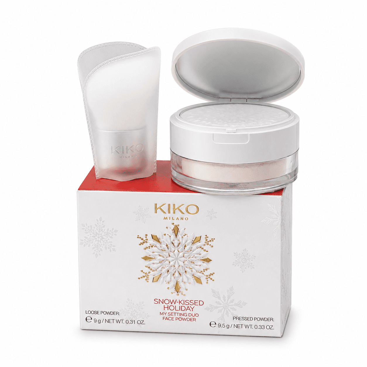 پودر فیکس دوگانه کیکو میلانو Snow-Kissed Holiday My Setting Duo