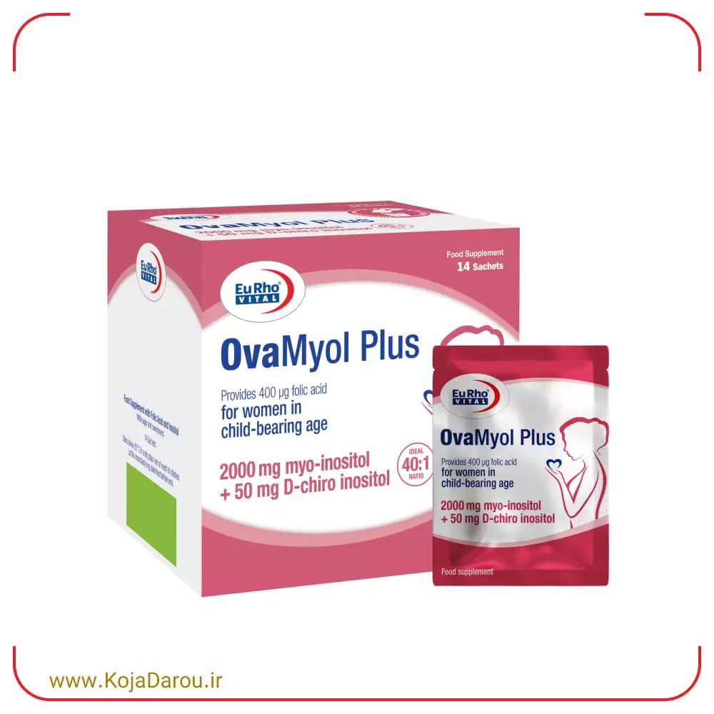 ساشه اوامایول پلاس یوروویتال با طعم پرتقال Ovamyol Plus بسته 14 عددی — تصویر ۲