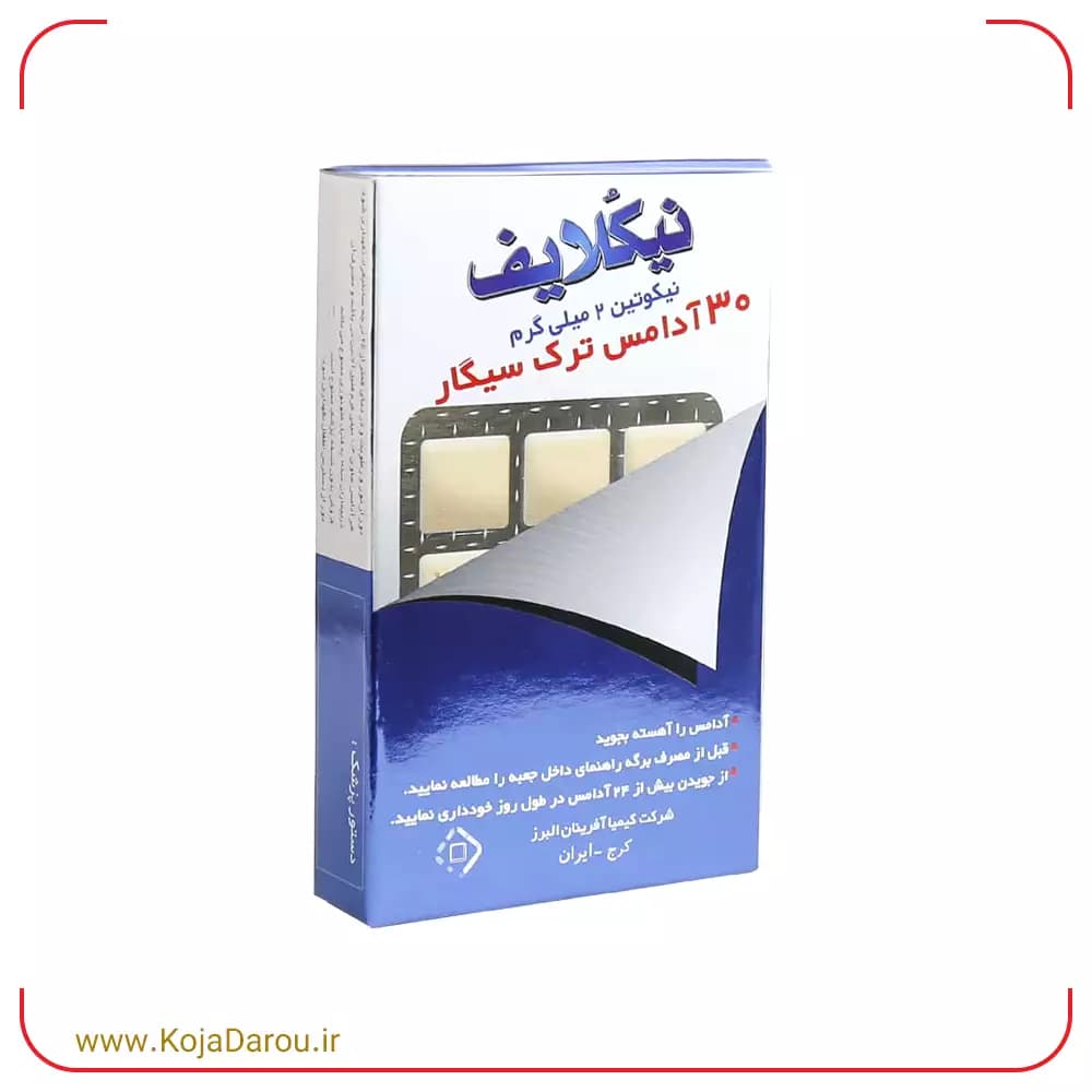 آدامس ترک سیگار نیکلایف طعم اکالیپتوس مدل نیکوتین 2 میلی گرم Nicolife بسته 30 عددی