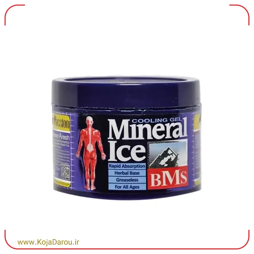 ژل خنک کننده بدن مینرال آیس بی ام اس BMS Mineral Ice حجم 200 میلی لیتر