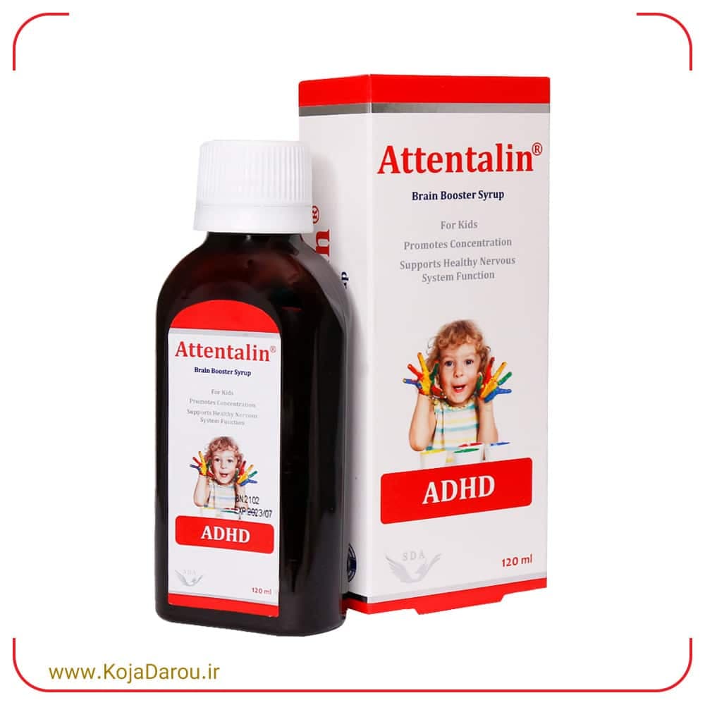 شربت اتنتالین سیمرغ دارو عطار Attentalin حجم 120 میلی لیتر