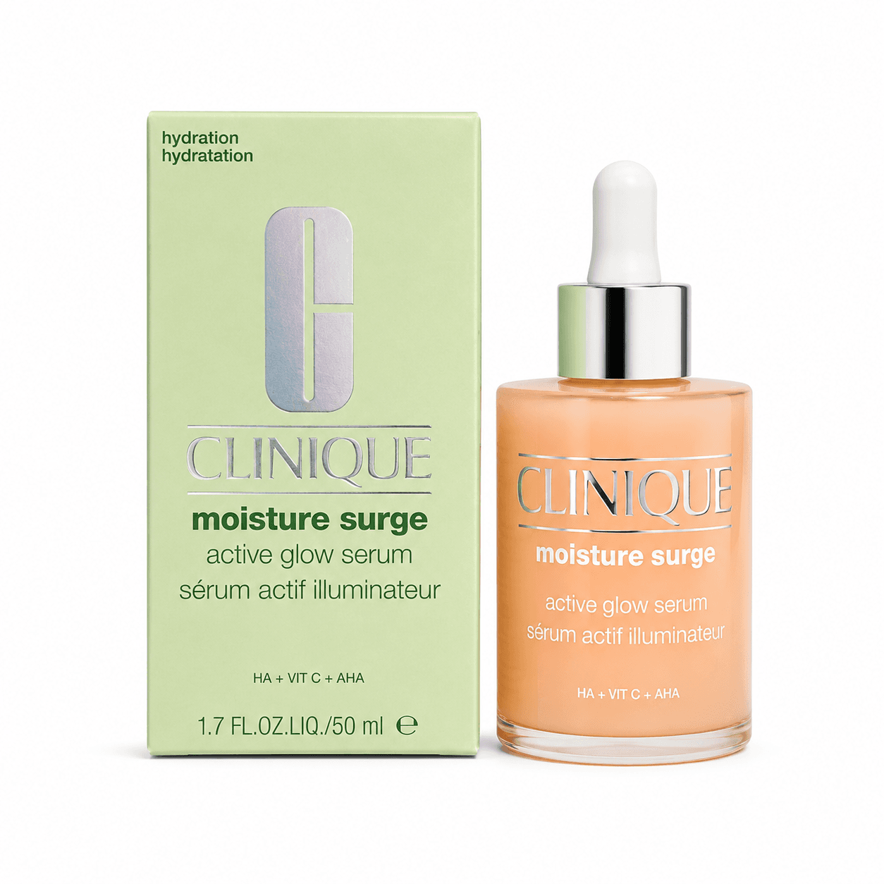 سرم آبرسان و روشن‌کننده کلینیک Moisture Surge Active Glow حجم 50 میل