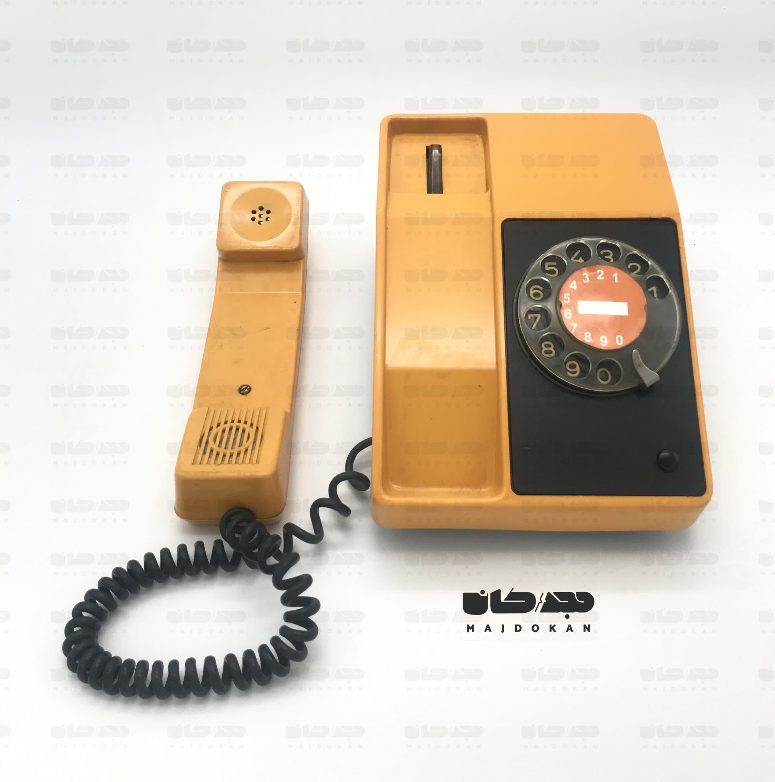 تلفن آلمانی زرد رنگ – German Vintage Telephone — تصویر ۳