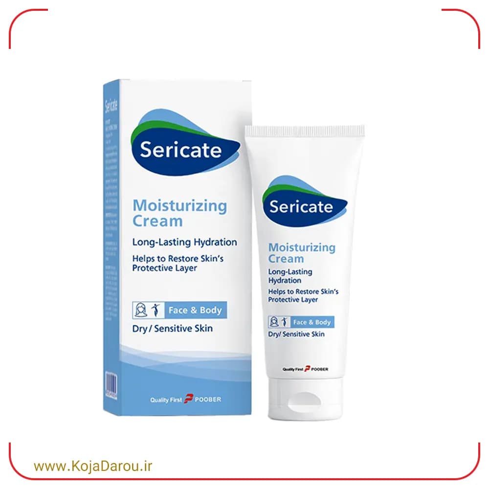 کرم مرطوب کننده سری کیت مناسب پوست خشک و حساس Sericate حجم 50 میلی لیتر