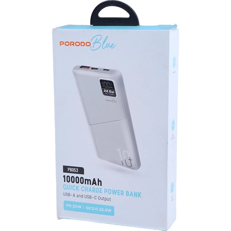 پاور بانک فست شارژ پرودو Blue PB053 22.5W ظرفیت 10000 میلی آمپر ساعت — تصویر ۱۱
