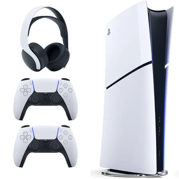 ps5 slim Digital 2016 + دسته بازی+ هدست Pulse 3D