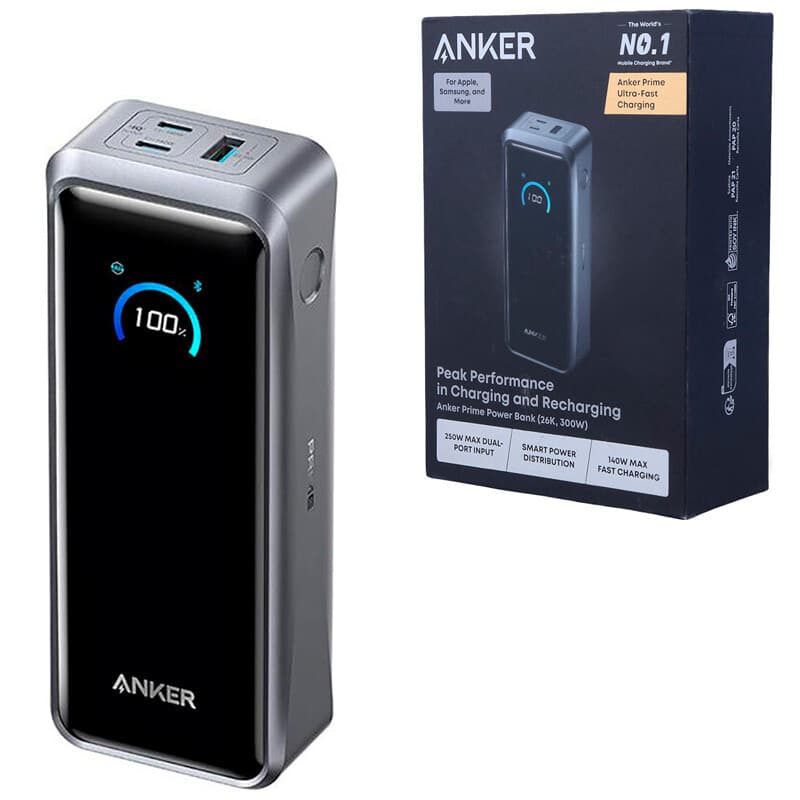 پاور بانک فست شارژ انکر Prime A110AH11 PD 140W ظرفیت 26250 میلی آمپر ساعت — تصویر ۲