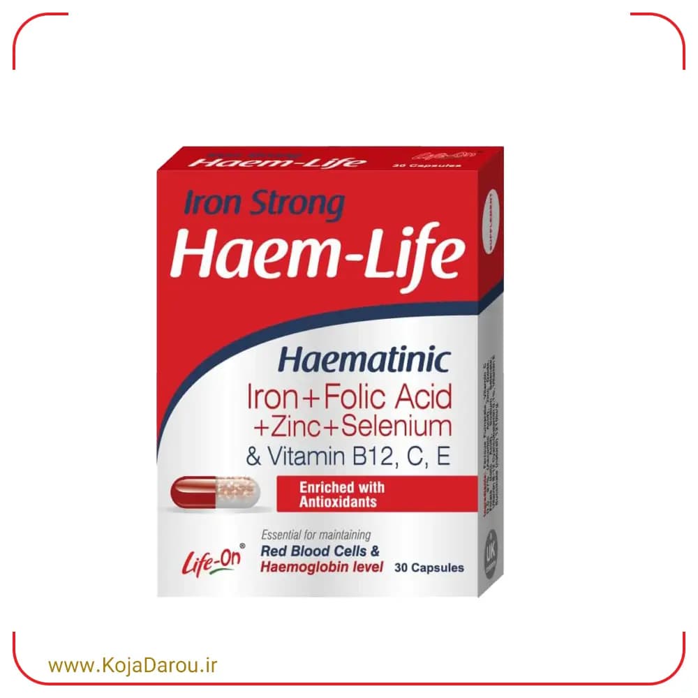 کپسول هم لایف لایف آن Haem Life بسته 30 عددی