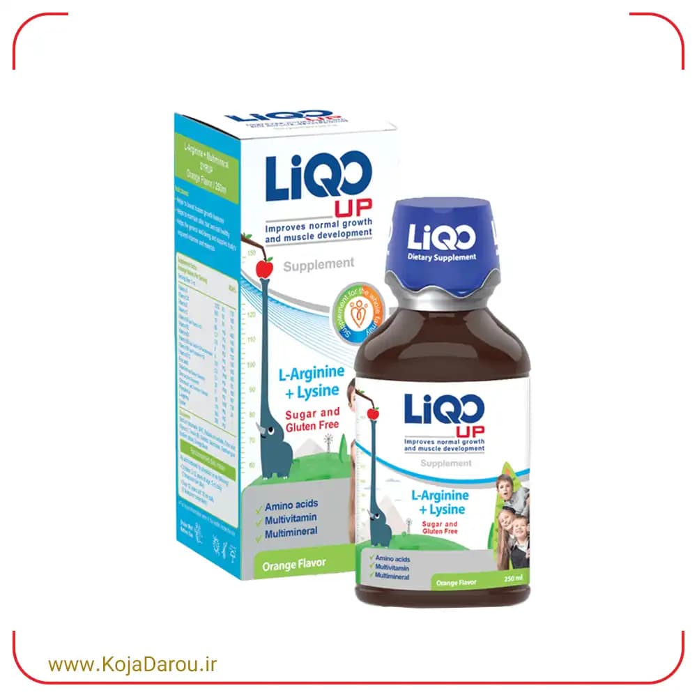 شربت لیکو آپ ابیان فارمد با طعم پرتقال Liqo Up حجم 250 میلی لیتر — تصویر ۲