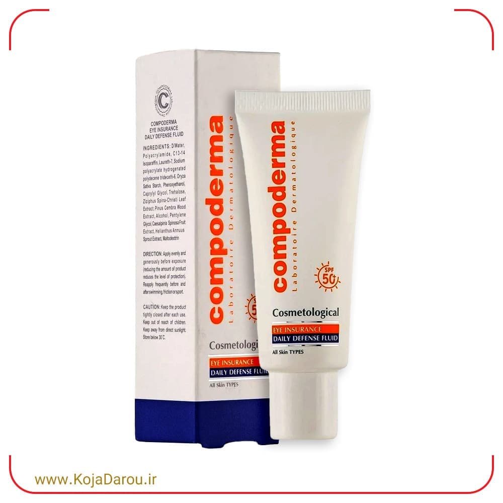 کرم ضد آفتاب دور چشم SPF50 کامپودرما Compoderma حجم 40 میلی لیتر — تصویر ۲