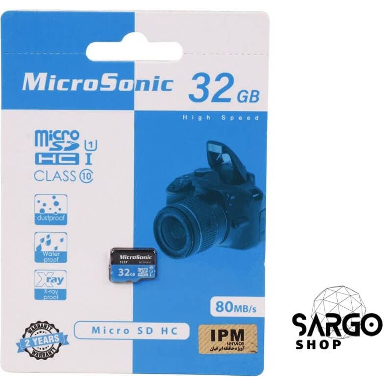 رم میکرو 32 گیگ میکروسونیک MicroSonic 533X U1 C10 80MB/s — تصویر ۳