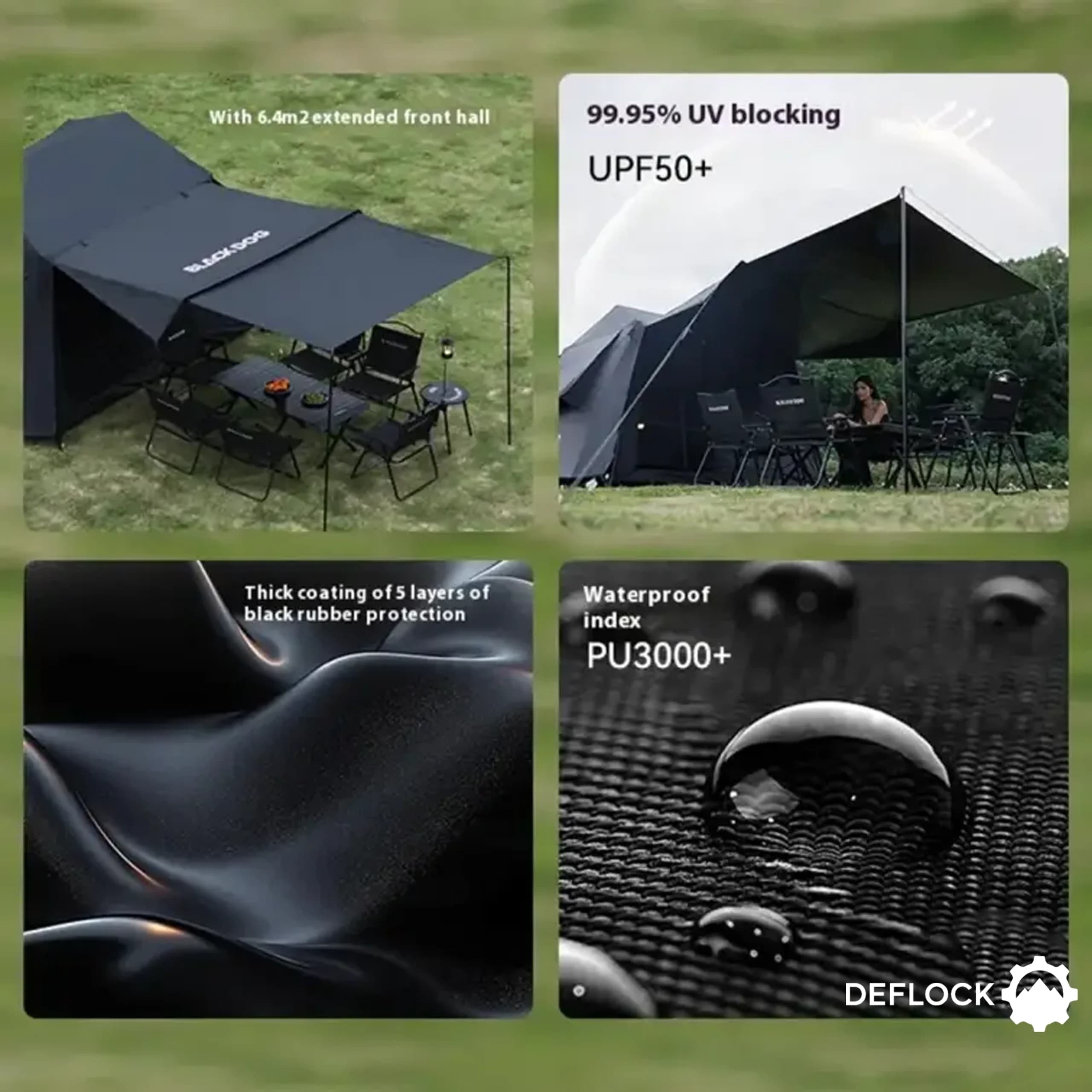چادر اتوماتیک مسافرتی 4-6 نفره بلک‌ داگ مدل CBD2550WS018 — تصویر ۳