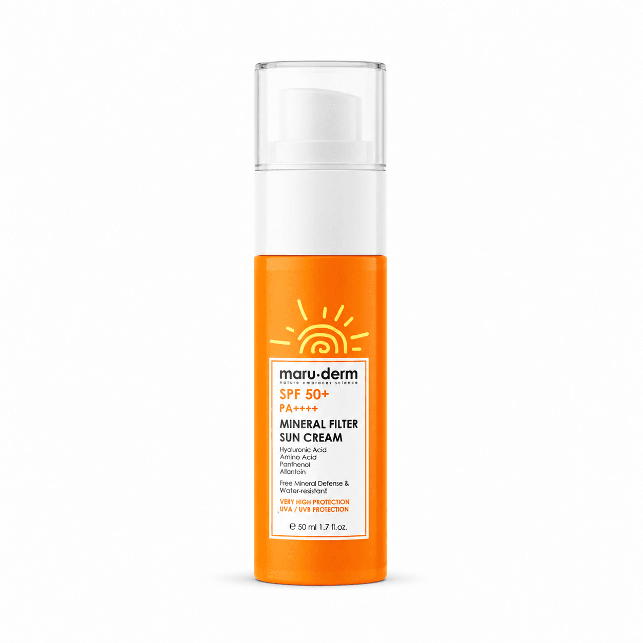 کرم ضد آفتاب مینرال مارودرم SPF 50+ حجم 50 میل