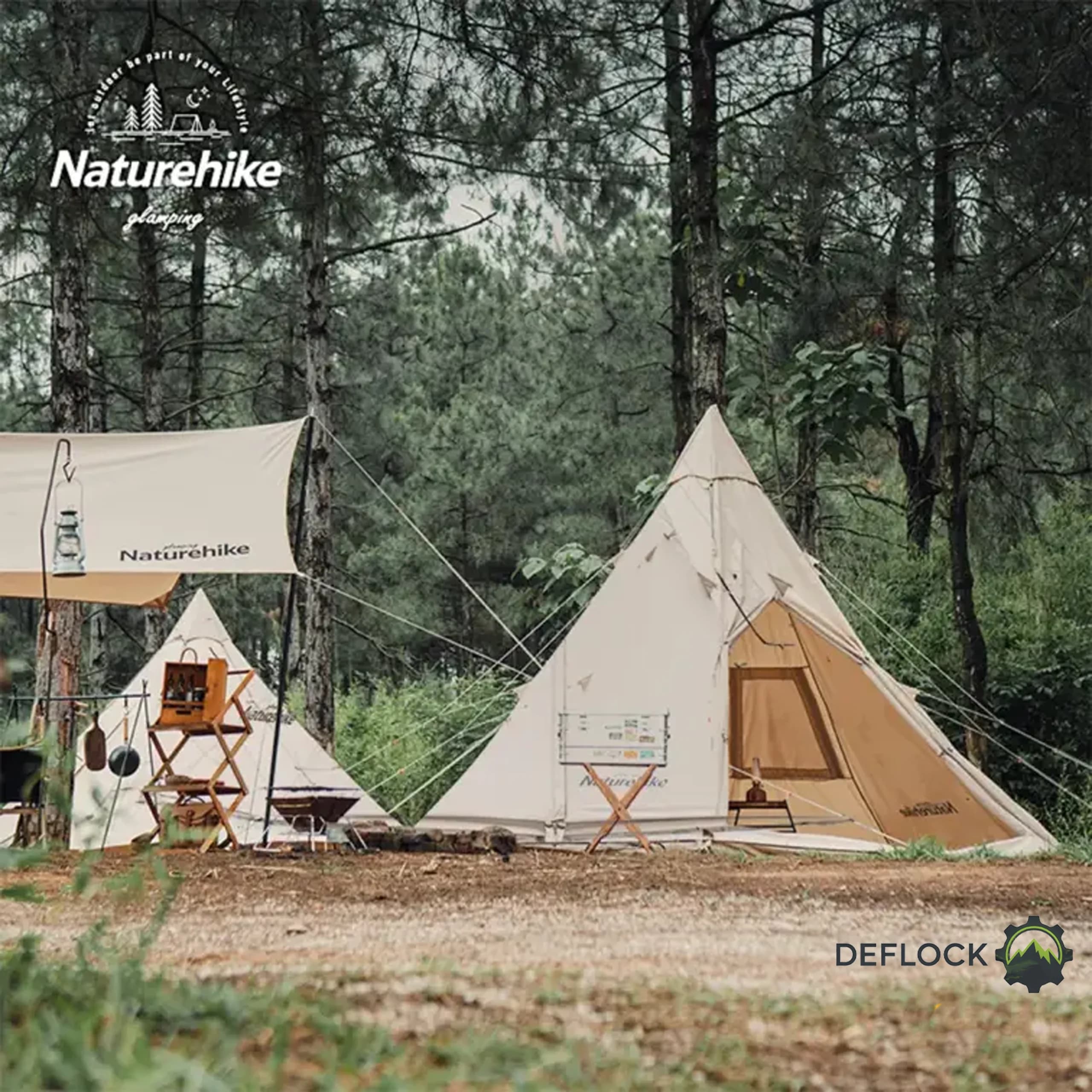 چادر هرمی نیچرهایک Naturehike مدل NH20ZP002 — تصویر ۶