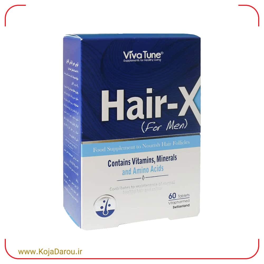 قرص هیر ایکس من ویواتیون مخصوص آقایان Hair X For Men بسته 60 عددی