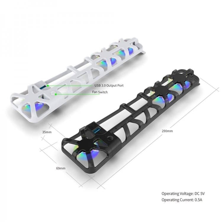 فن Dobe RGB مخصوص PS5 اسلیم — تصویر ۲