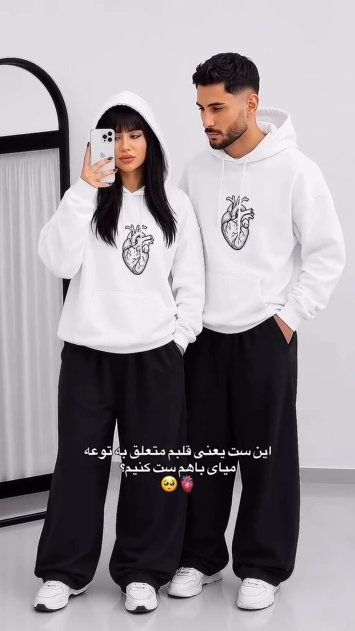 هودی مردانه مدل قلب — تصویر ۴