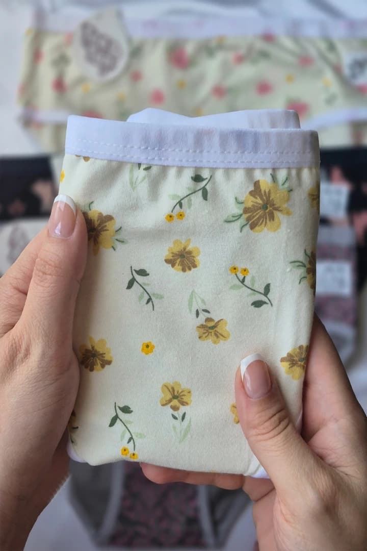 شورت نخی زنانه طرح دار — تصویر ۵