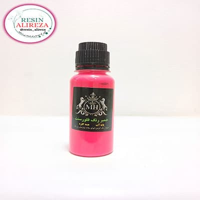 خمیر رنگ پایه آب فلورسنت صورتی تیره 150 گرمی