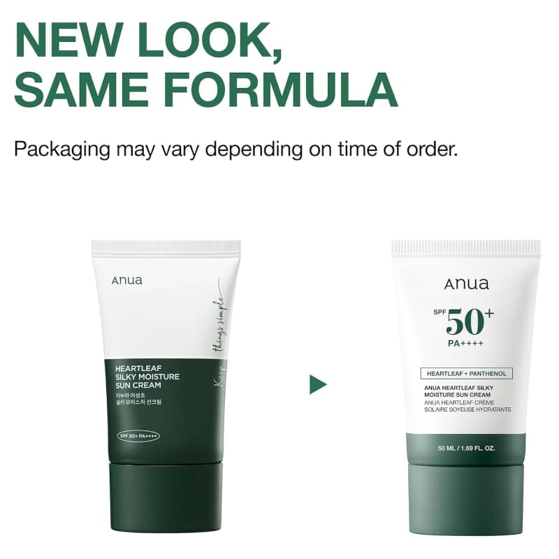 ضد آفتاب هارتلیف آنوا Anua Heartleaf Silky Moisture Sun Cream SPF50+ PA++++ اصل — تصویر ۸