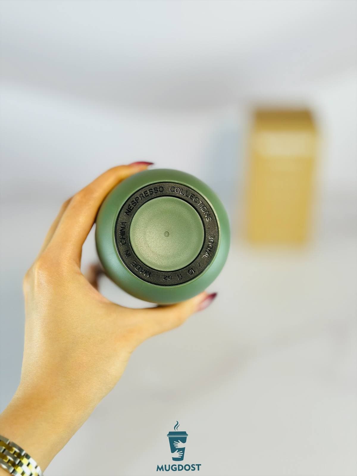 تراول ماگ نسپرسو سبز تیره Nespresso nomad — تصویر ۲