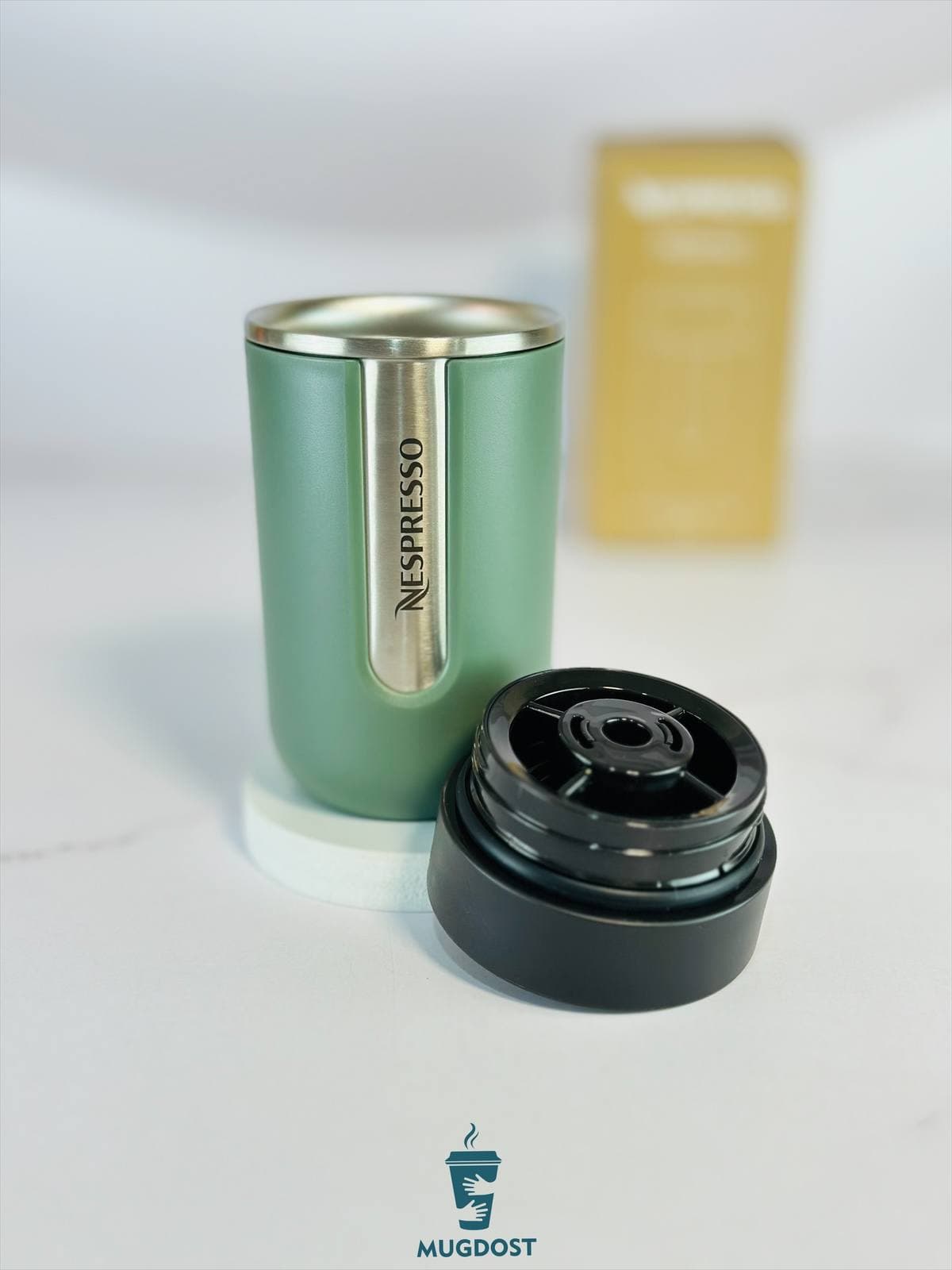 تراول ماگ نسپرسو سبز تیره Nespresso nomad — تصویر ۶