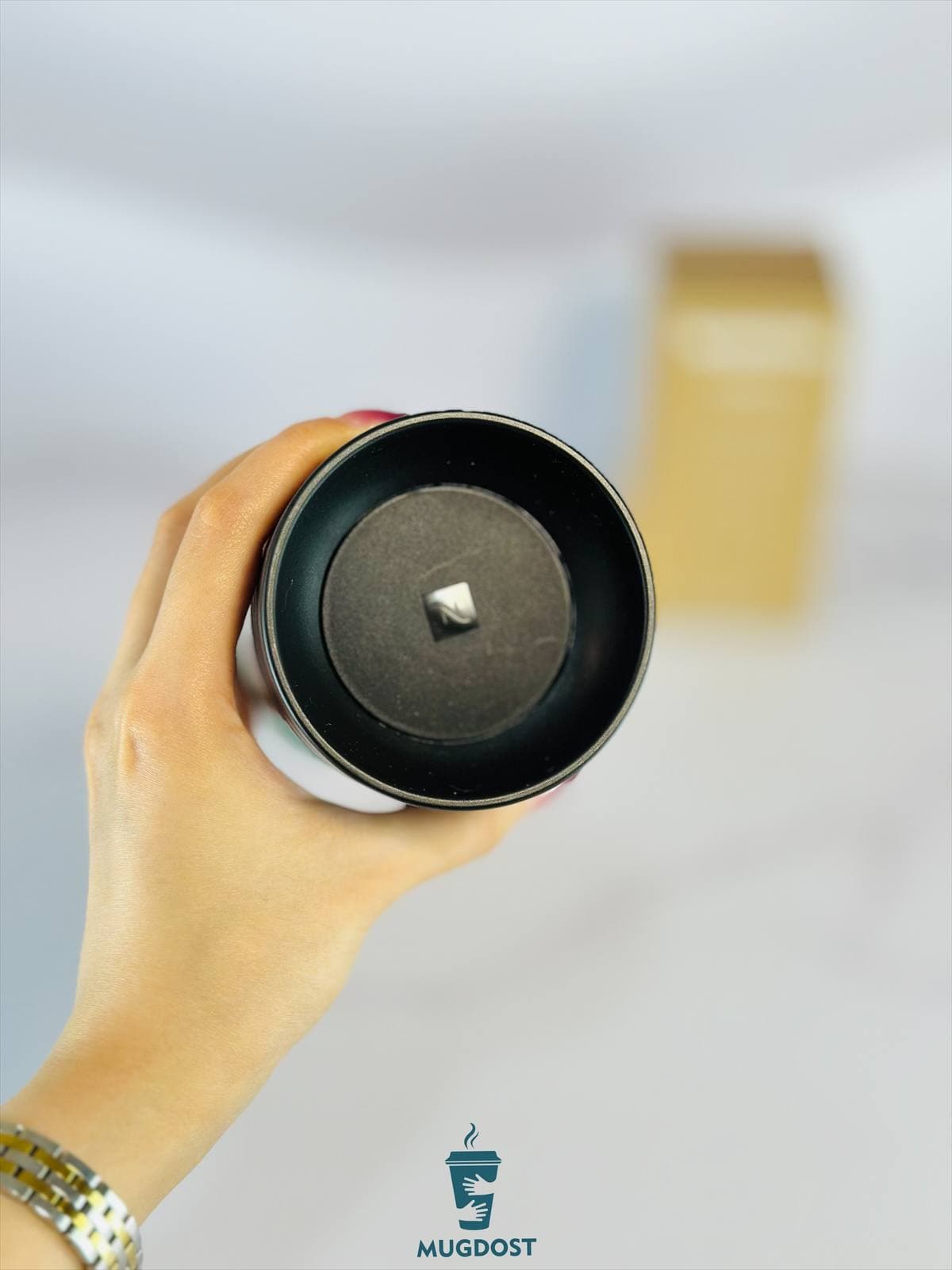 تراول ماگ نسپرسو سبز تیره Nespresso nomad — تصویر ۳
