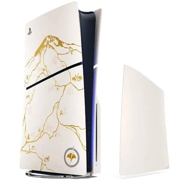 فیس پلیت PS5 Slim مدل Ghost of Yotei Gold Limited Edition