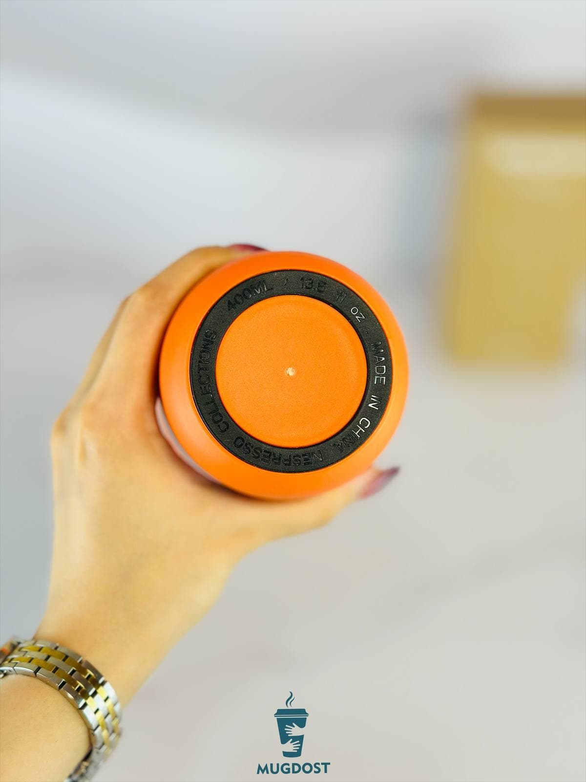 تراول ماگ نسپرسو نارنجی Nespresso nomad — تصویر ۳
