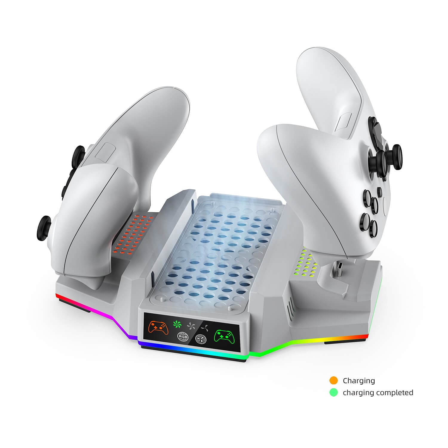 پایه خنک کننده و شارژر دابی مدل 3612 همراه باتری مناسب XBOX Series S — تصویر ۶