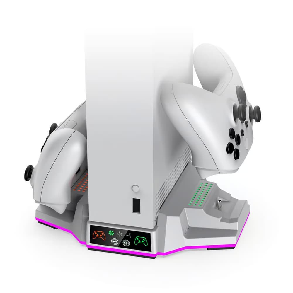 پایه خنک کننده و شارژر دابی مدل 3612 همراه باتری مناسب XBOX Series S — تصویر ۱۰