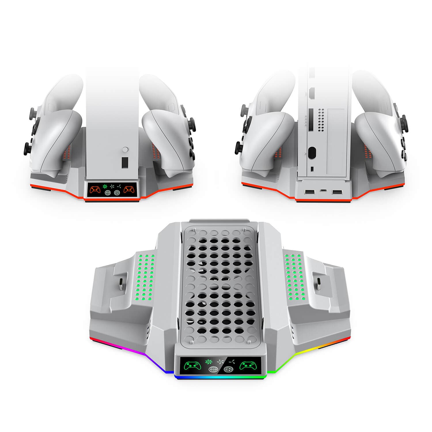 پایه خنک کننده و شارژر دابی مدل 3612 همراه باتری مناسب XBOX Series S — تصویر ۵