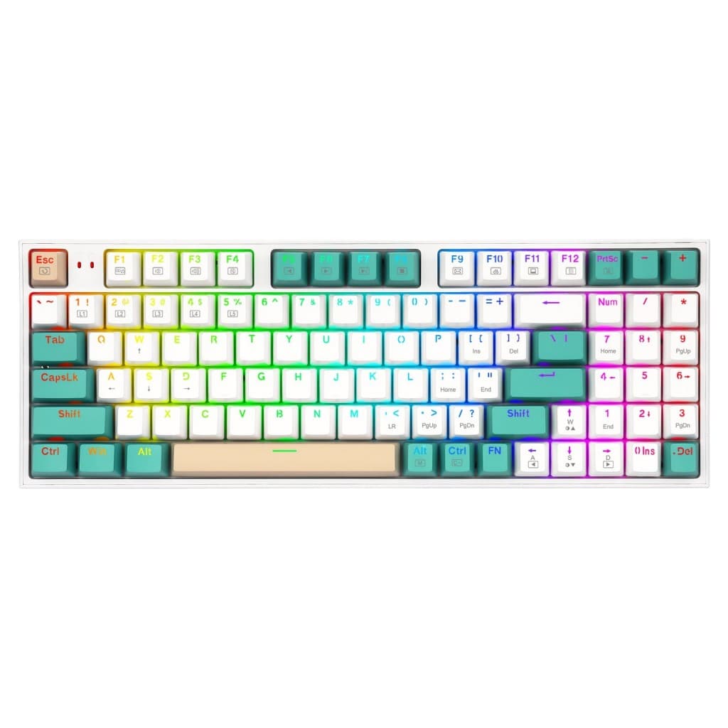 کیبورد گیمینگ ردراگون مدل K643 RGB PRO VEIGAR Brown Switch — تصویر ۲