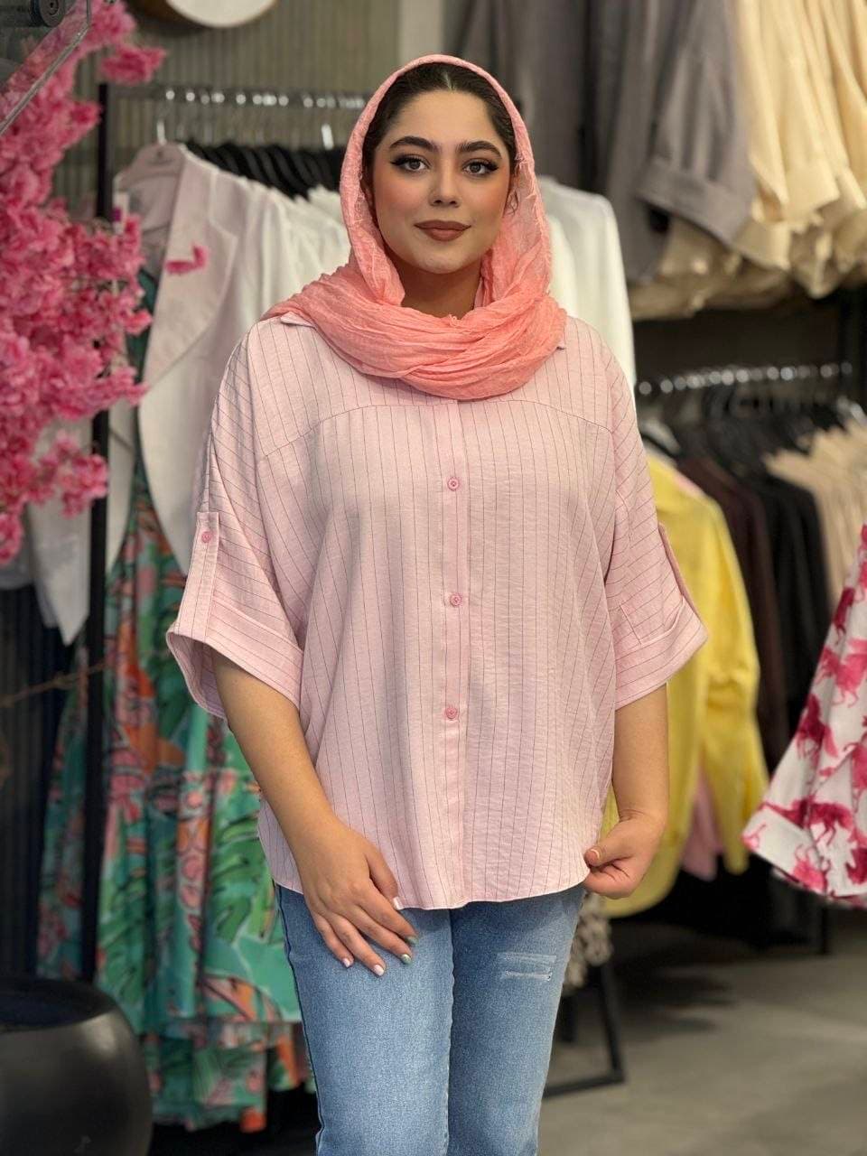 شومیز زنانه مدل یقه آرشال