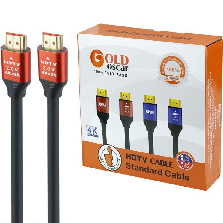 کابل HDMI اسکار Gold طول 20 متر ۴K — تصویر ۳