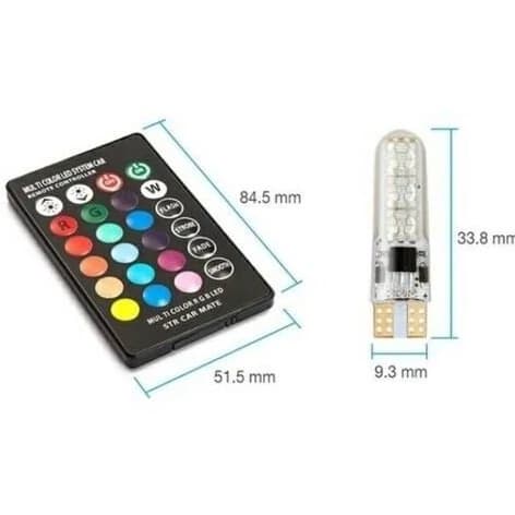 چراغ SMD مولتی کالر خودرو | لامپ LED چند رنگ ماشین — تصویر ۲