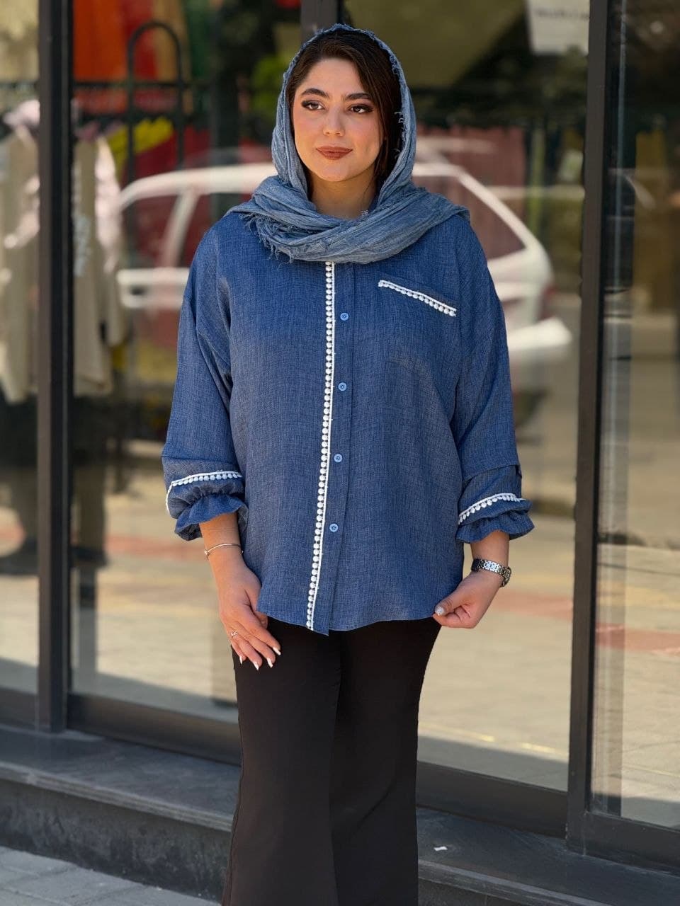 شومیز زنانه مدل ویدا — تصویر ۳