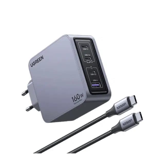شارژر دیواری 160 وات یوگرین مدل X763-25877 به همراه کابل USB-C