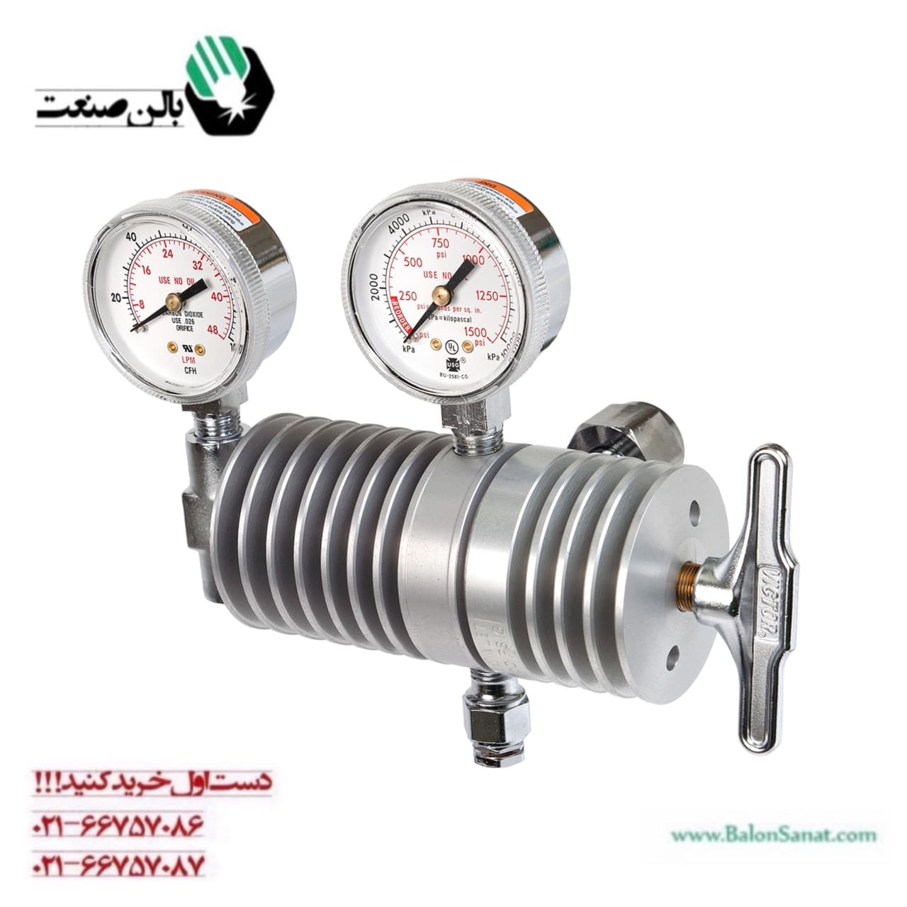 مانومتر ویکتور گرمکن دار آمریکایی co2 و اکسیژن VICTOR