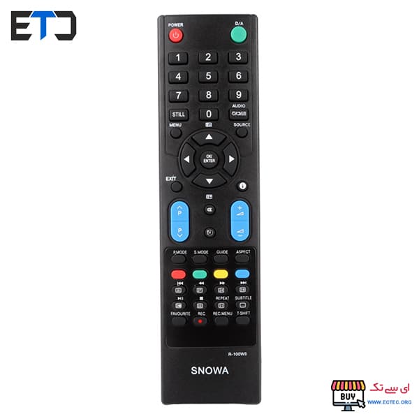 ریموت کنترل تلویزیون اسنوا مدل R100WB