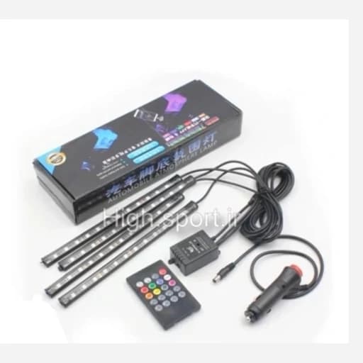 اتمسفر لایت خودرو RGB | نورپردازی داخل ماشین با ریموت و سنسور صدا — تصویر ۲