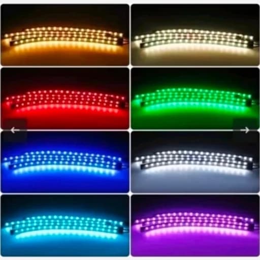 اتمسفر لایت خودرو RGB | نورپردازی داخل ماشین با ریموت و سنسور صدا — تصویر ۴