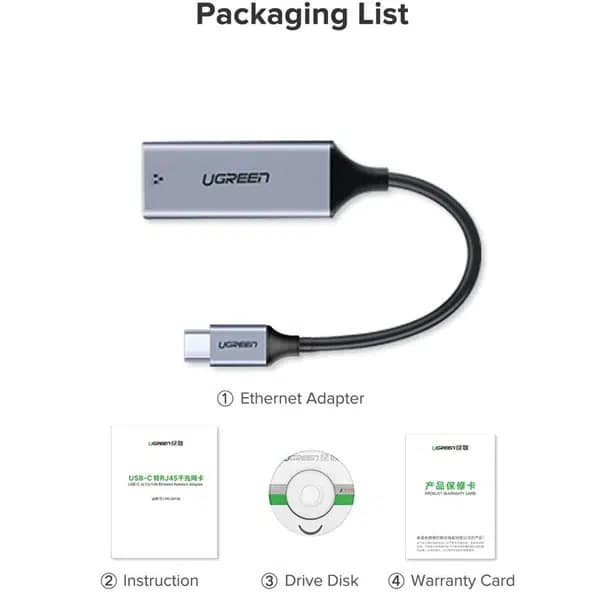 مبدل USB-C به Ethernet یوگرین مدل CM199 — تصویر ۳