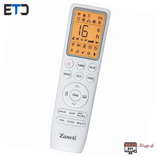 ریموت کنترل کولر گازی اینورتر زانتی ZANETI — تصویر ۲