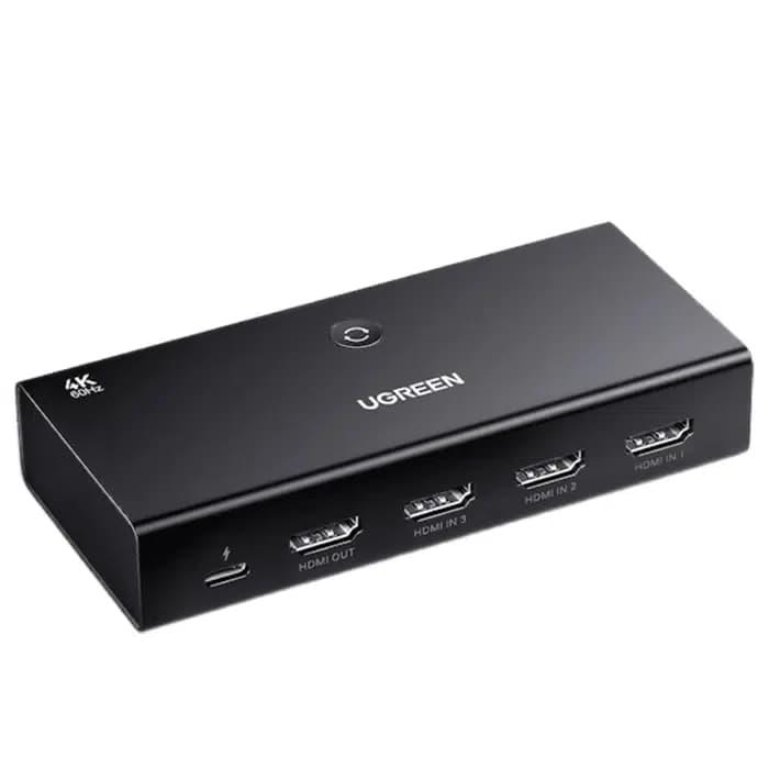 سوئیچ ۴ پورت HDMI 2.0 یوگرین مدل CM598