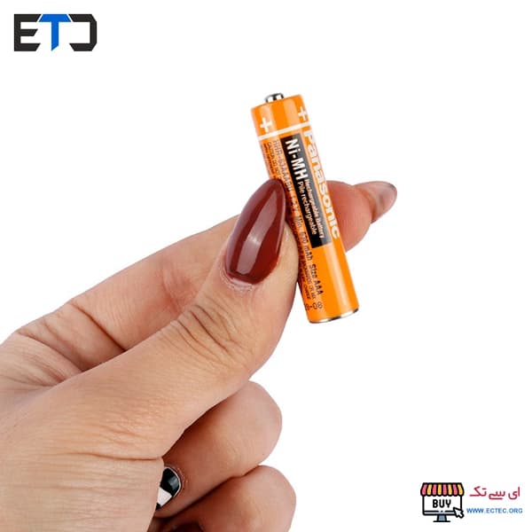 باتری نیم قلمی قابل شارژ 630mAh دوتایی مارک Panasonic — تصویر ۸